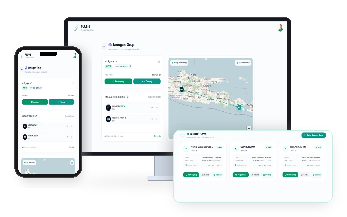 Plume Client Portal Manajemen Multi Cabang